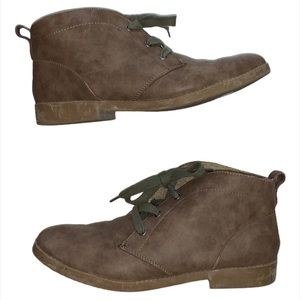 indigo rd. Faux Fur Lined Ankle Boots Brown Sz 8